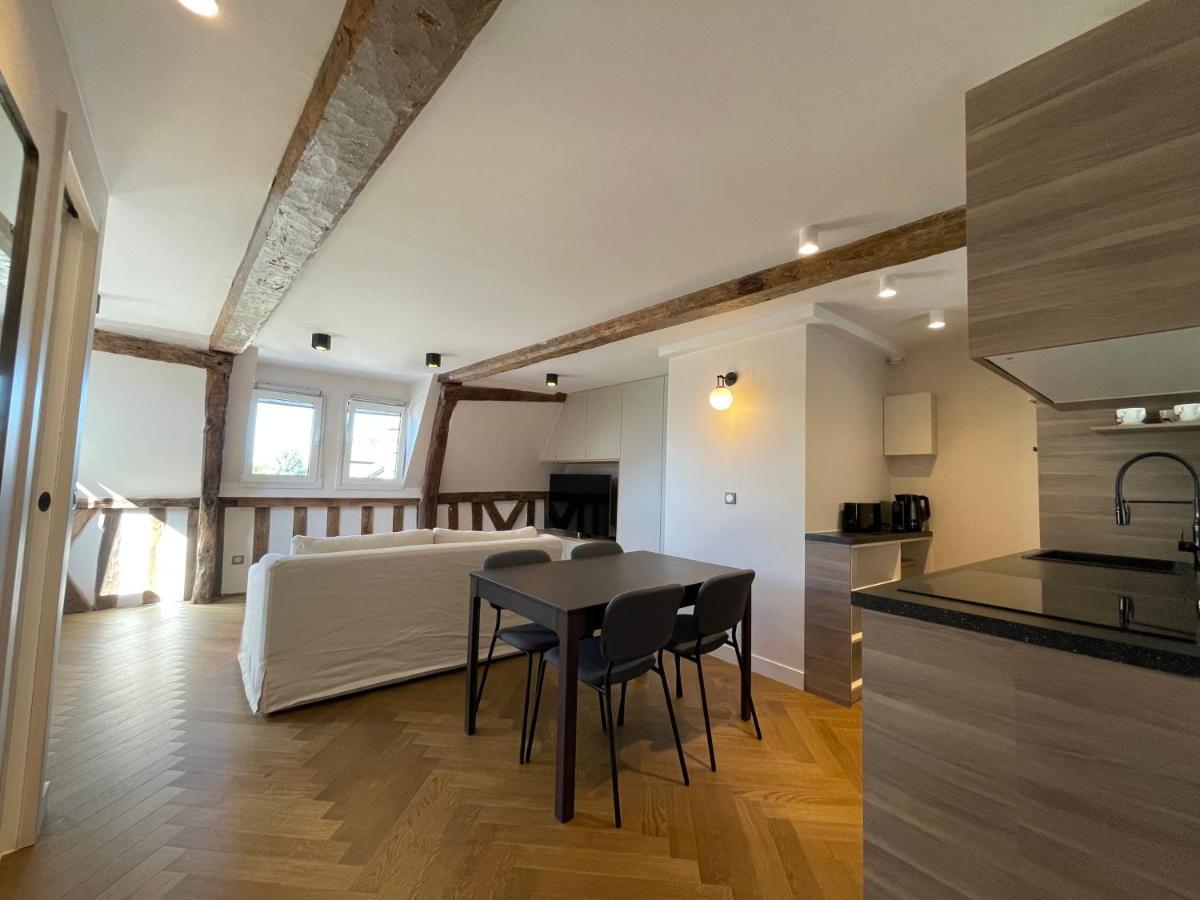 Appartement Les Hirondelles Honfleur Exterior foto